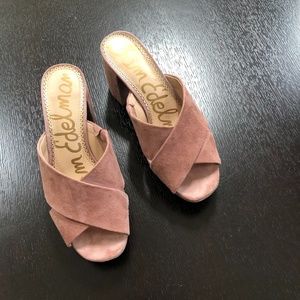 Sam Edelman blush pink platform sandals